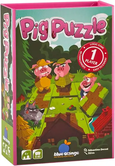 The storm rises! Help the pigs to return home. But beware of the wolf and the lake that will complic...