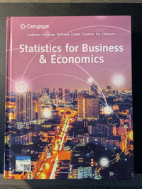 STATISTICS FOR BUISNESS & ECONOMICS