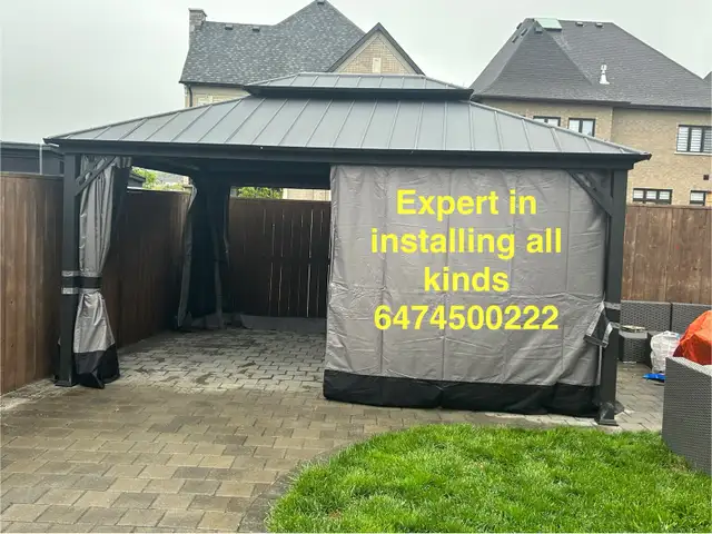 assembly of gazebo in Patio & Garden Furniture in Markham / York Region - Image 2