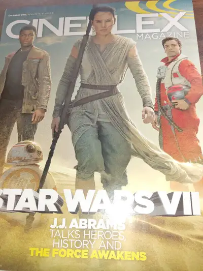 2015 : CINEPLEX MAGAZINE - STAR WARS - THE FORCE AWAKENS...... MAGAZINE IN GOOD CONDITION.... ........