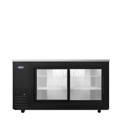 Atosa SBB69SGGRAUS2 68″ Black Double Door Back Bar Cooler, View more