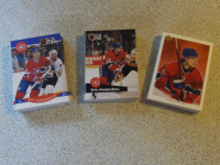 LOT DE 91 CARTES DE HOCKEY DES CANADIENS DE MONTRÉAL 1990-92