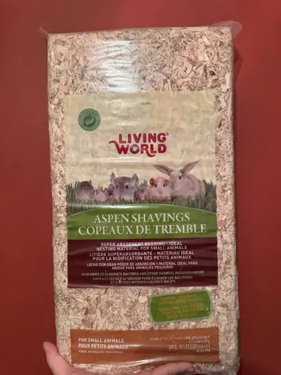 Hamster Bedding – 20L each (3 new, 1 opened), View more