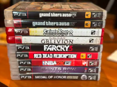Selling a collection of 9 PS3 games. All games have their original case / booklets included: - Elder...
