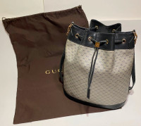 Gucci Monogram Bucket Bag / Purse
