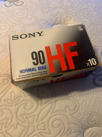 10 Pack Sony HF90 Blank Audio Cassette Tape 90 Min. NEW