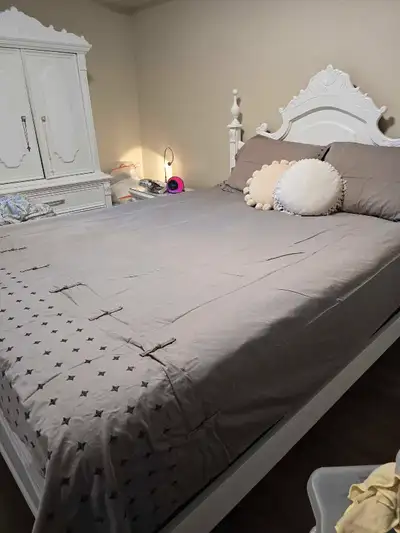Queen size duvet cover set Cash only Pick up only
