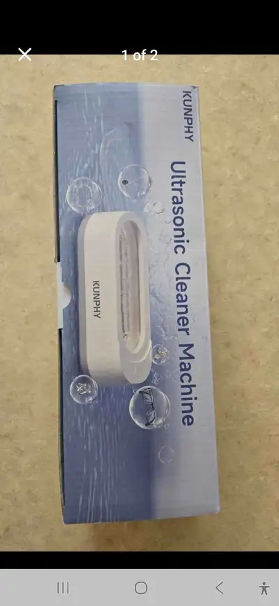New. Still in the box. Good for cleaning jewelry, glasses, dentures, night guard. Cash preferred.