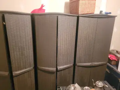 plastic wicker storage cabinets, View more