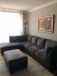 Grey couch FOR SALE!!! (Including table)