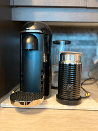 Nespresso VertuoPlus Deluxe Black and Aeroccino