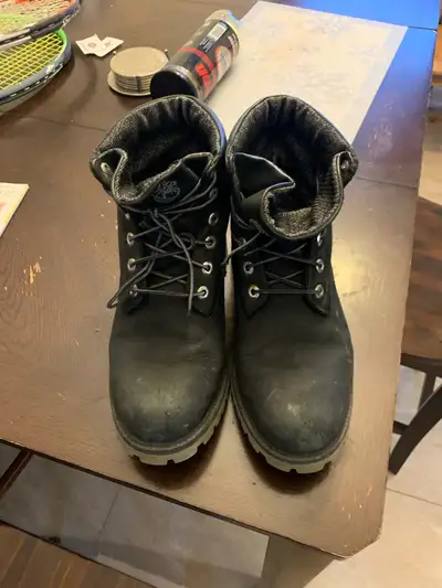 Black Timberland Boots Size US 10 Good condition , View more