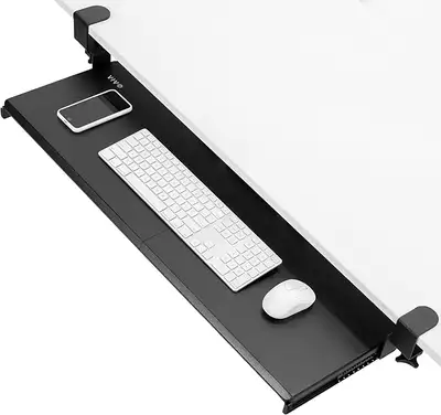 Long Clamp-on Computer Keyboard and Mouse Under Desk Slider, View more