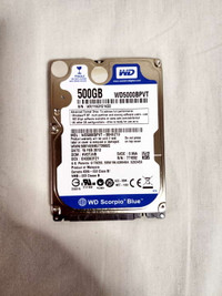 Western Digital Blue 500GB 2.5" SATA II Laptop Hard Drive