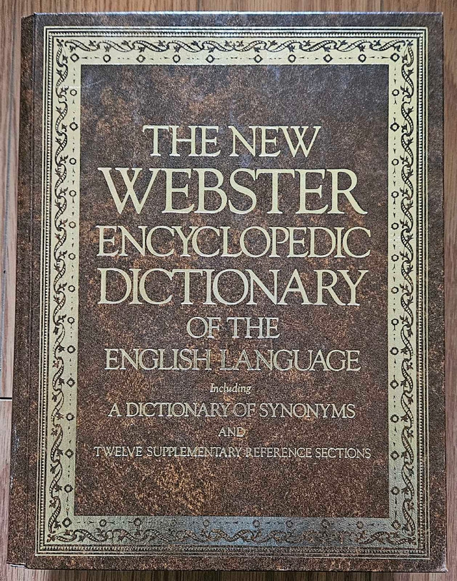 1980  big Webster dictionary  in Non-fiction in Owen Sound