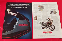 CLASSIC 1981 HONDA CBX MOTORCYCLE ORIGINAL PRINT AD - MOTO PUB