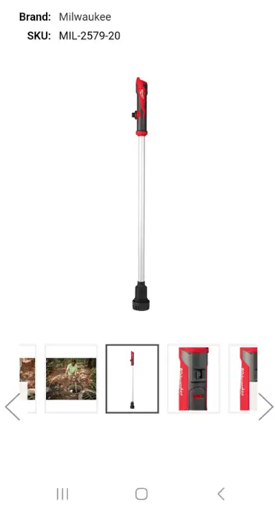 Milwaukee MIL-2579-20 M12 Stick Transfer Pump, View more