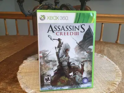 Jeu XBOX 360  Assasins. creed 111. 2 disques idee cadeau, View more