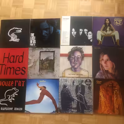 Vinyl records varying in price, genre and rareness Emo, pop, rock, soundtrack and more Front bottoms...