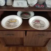 Vintage Watkins Ceramic Pie Plates Pans Baking Dishes