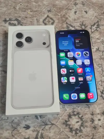 Silver iPhone 17 Pro Max 256GB - Warranty Jun 2027 - Screen Prot, View more