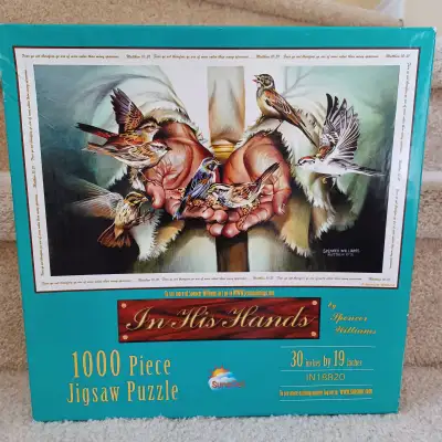 This puzzle by Sunsout entitled “In His Hands” is in like new condition and complete. Purchased new...