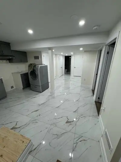 Two bedrooms newly built legal basement for rent asap….