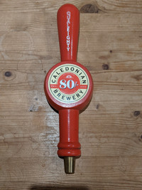 Beer Tap Handle. Caledonia Brewery. Original wood handle.