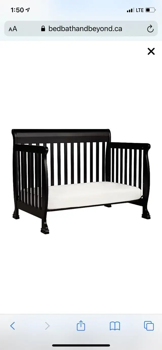 Bily Sydney black 4 in 1 wood crib in Cribs in Edmonton - Image 6