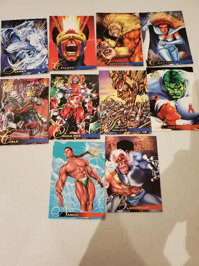 Flair Annual Marvel 1995 Trading Cards (11 Cards) POWER BLAST, View more