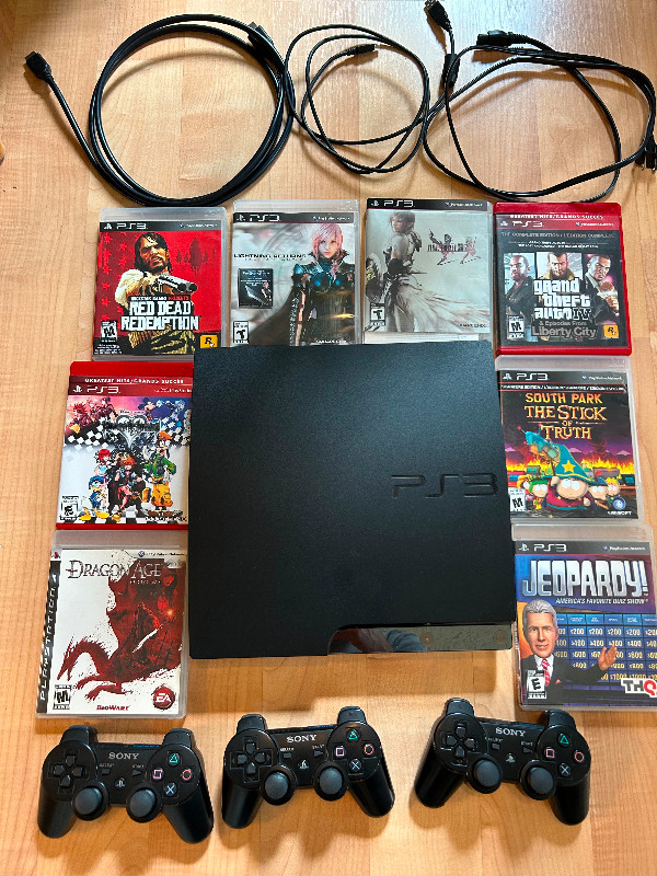PlayStation 3 with 8 Games in Sony Playstation 3 in Nanaimo