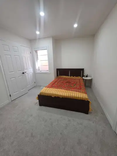 Furnished room. Shared washroom and huge double door closet. Bright with potlights upgrade. Ideal fo...