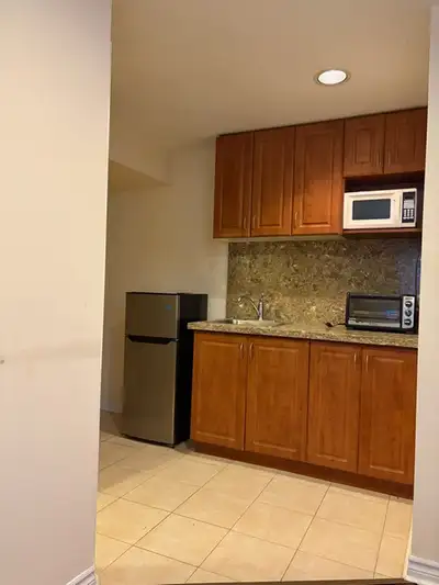 # Available now. # There is around 230 sqft bachelor room in 10 ft deep basement of a house. # 4 min...