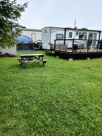2018 Wildwood Forest River Couples Trailer for sale on seasonal lot in Brookfield at Scotiapines lot...