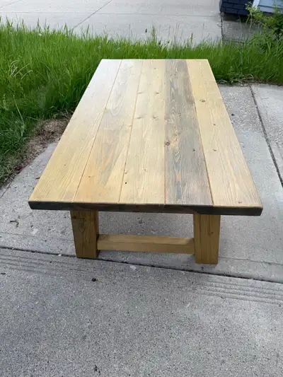 Handmade Rustic Farmhouse-Style Coffee Table, View more