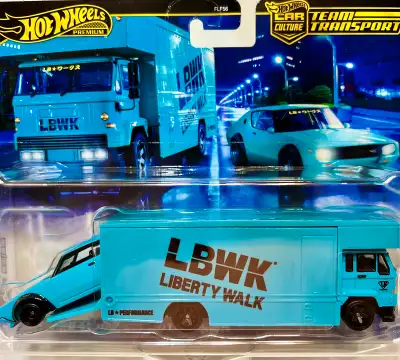 Hot Wheels 2024 Team Transport #69 Nissan Skyline 2000GT-R LBWK Fleet Flyer 1:64