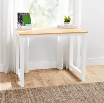 NEW - Mainstays 40" Wood & Metal Desk, View more