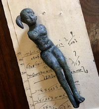 Antique Bronze Figure Sculpture of Harpocrates