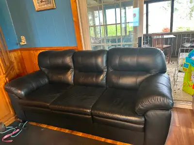 Leather Sofa and Chair, View more