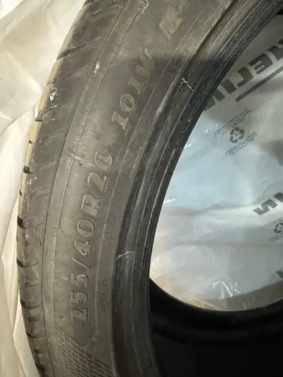 Made in mid 2023. One of them have a scuff on the side wall. Please see pictures. Good tread left.