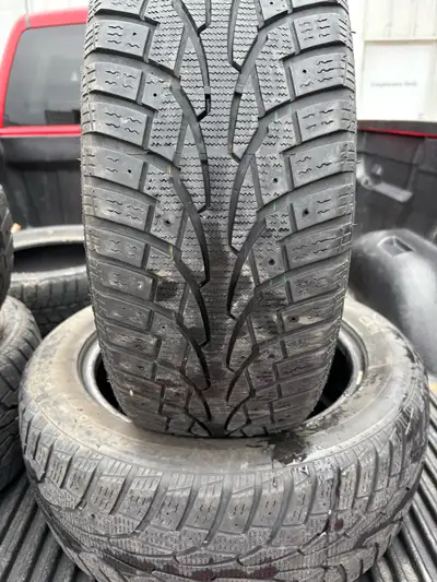 Good winter tires, uniroyal tiger paws 215/55r16 only 1 season on them. Can install and balance for...
