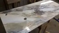 comptoir en epoxy imitation granite quartz marbre