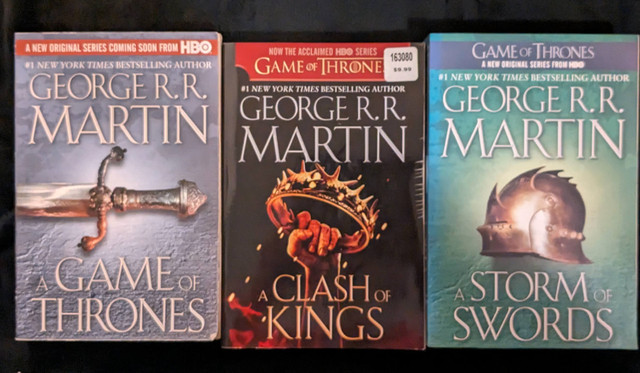 Game of Thrones (books 1-5 and more) in softcover/hardcover in Fiction in Oakville / Halton Region