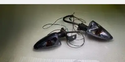 3 sets of s1000rr turn signals 15 each per pair could use on other bikes black smoked with yellow bu...