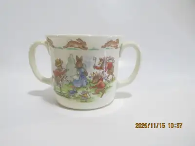 Vintage 1980s Royal Doulton Bunnykins Mug – Cowboy & Indians, View more
