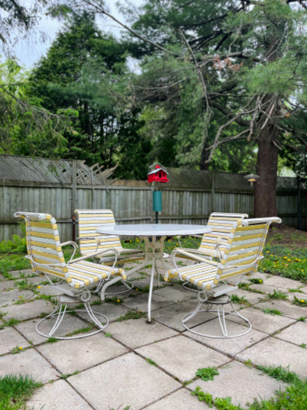 Mobilier de terrasse 4 chaises patio set HOMECREST dans Mobilier pour terrasse et jardin  à Ville de Montréal - Image 2