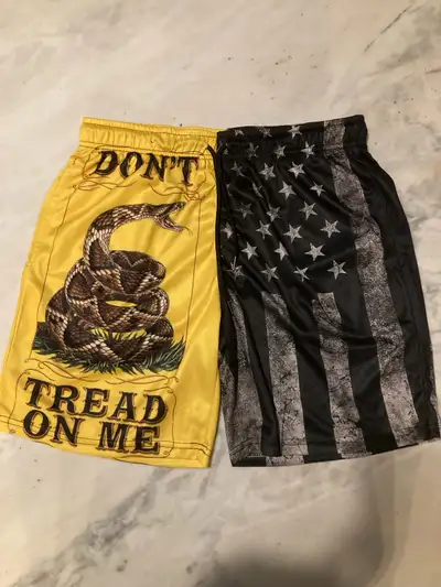 • Don’t Tread On Me Athletic Shorts • Men’s Large Size • In great shape, like new • Smoke and pet fr...