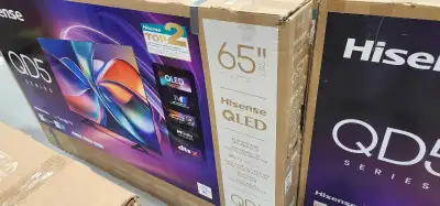 New Hisense 65QD5N 65" QLED 4K Google TV $520 Flat, View more