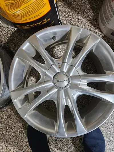 Sachi rims used for winter tires, Still in great shape, 5x112 & 5x114 bolt pattern, +40 offset compl...