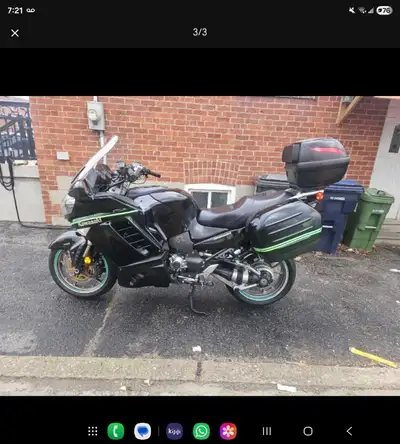 This bike is a great ride and ready for the road. It comes with automatic windshield, abs, heated gr...